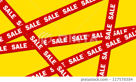 Yellow and red sale image vector background illustration material [horizontal] 117578384
