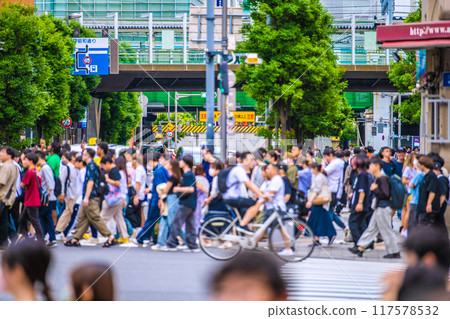 Tokyo cityscape in Japan Inbound tourism is back... Akihabara is bustling with foreign tourists. Akihabara Station and trains are in the background (22nd) Tokyo cityscape in Japan Inbound tourism is back... Akihabara is bustling with foreign tourists. Akihabara Station and trains are in the background (22nd) 117578532