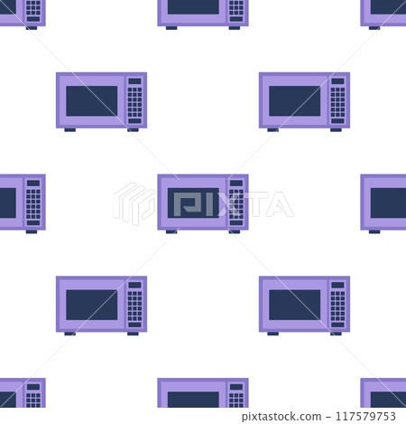 microwave oven seamless pattern 117579753