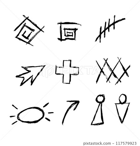 Set of different hand drawn doodles. Set of different hand drawn doodles. 117579923