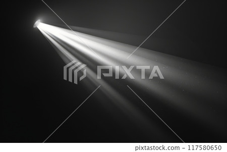 One ray of light against a dark background One ray of light against a dark background 117580650