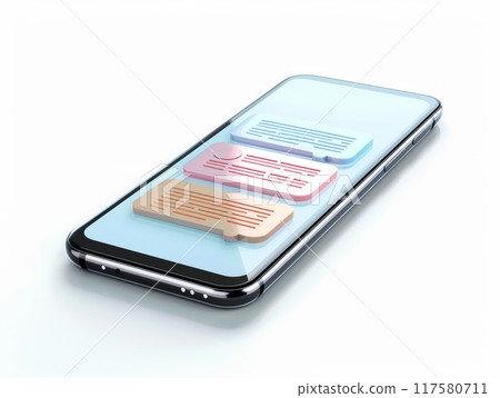 Chat Notification Popup on a Screen 117580711