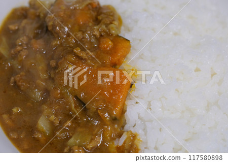 圖庫照片: 蔬菜咖哩南瓜 圖庫照片: 蔬菜咖哩南瓜 117580898