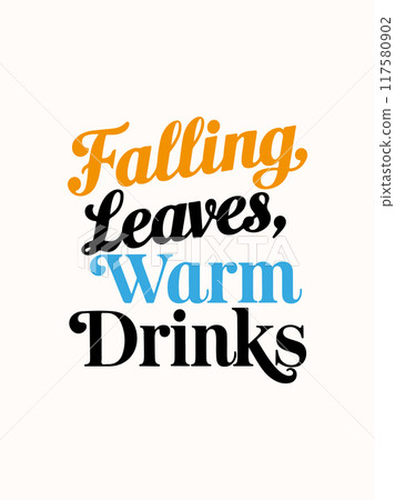Fall autumn typography quotes templats Fall autumn typography quotes templats 117580902