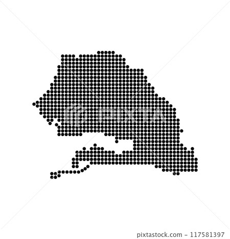 sinegal map icon sinegal map icon 117581397