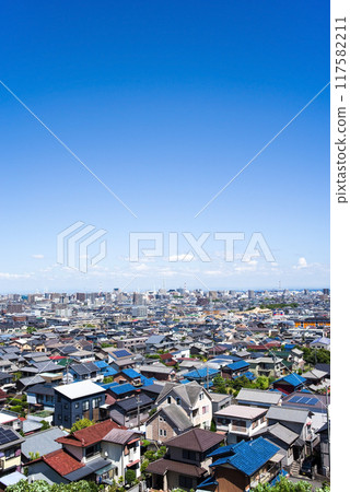 藍天蔓延的住宅區 藍天蔓延的住宅區 117582211