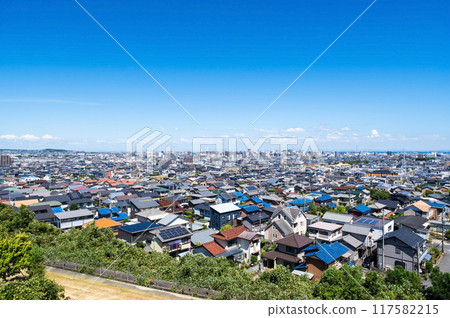 藍天蔓延的住宅區 117582215