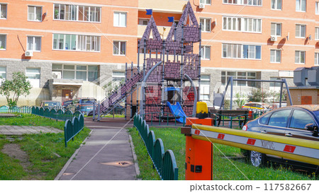 park fun exercise paving children play semarang equipment space city walk public recreation 117582667