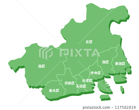 兵庫縣神戶市的形狀 117582819