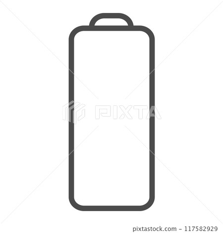 No battery icon design in modern style, editable stroke, pixel perfect No battery icon design in modern style, editable stroke, pixel perfect 117582929
