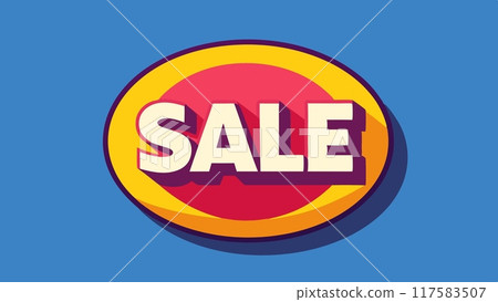 Sale discount label, seasonal sale for your business Sale discount label, seasonal sale for your business 117583507