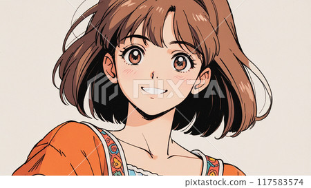 80、90年代復古可愛女孩 117583574