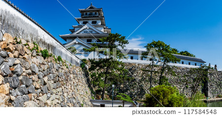 今治城_關原之戰中大獲全勝的藤堂高虎在面向瀨戶內海的海岸上建造的大型城堡,又稱吹上城。 今治城_關原之戰中大獲全勝的藤堂高虎在面向瀨戶內海的海岸上建造的大型城堡,又稱吹上城。 117584548