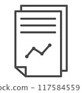 report vector icon flat simple 117584559