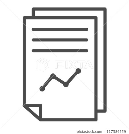 report vector icon flat simple 117584559
