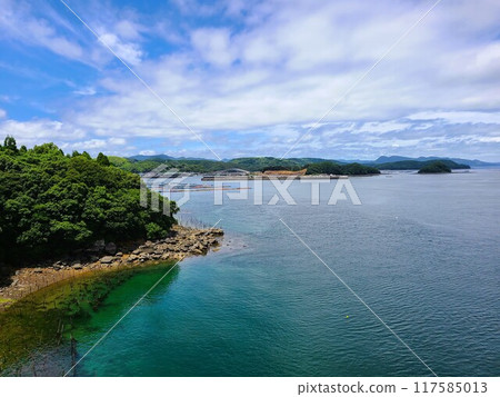 Ikarashi Bridge and surrounding scenery, Ikarashi Island, Nagashima Town, Izumi District, Kagoshima Prefecture 117585013