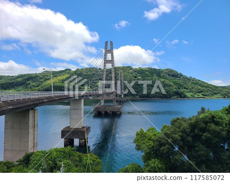 Ikarashi Bridge and surrounding scenery, Ikarashi Island, Nagashima Town, Izumi District, Kagoshima Prefecture 117585072