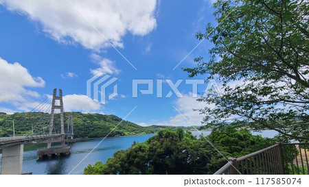 Ikarashi Bridge and surrounding scenery, Ikarashi Island, Nagashima Town, Izumi District, Kagoshima Prefecture 117585074