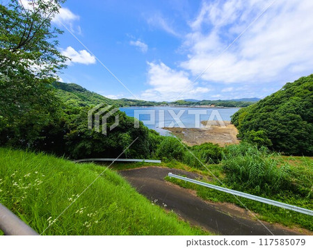 Ikarashi Bridge and surrounding scenery, Ikarashi Island, Nagashima Town, Izumi District, Kagoshima Prefecture 117585079