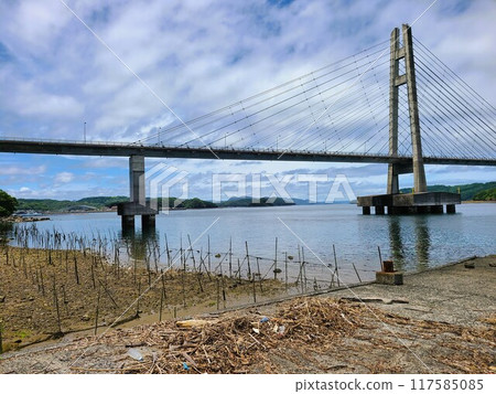Ikarashi Bridge and surrounding scenery, Ikarashi Island, Nagashima Town, Izumi District, Kagoshima Prefecture 117585085