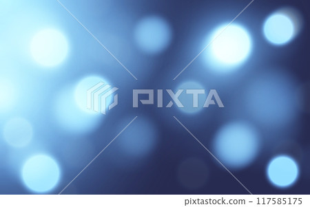 Mystical Blue Bokeh Light. Dreamy Night Glow Background, Background decoration 117585175