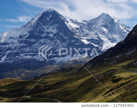 瑞士伯爾尼高地周圍的風景 117585402