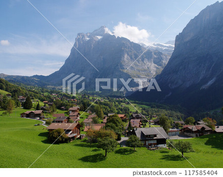 Scenery around the Bernese Oberland in Switzerland 117585404
