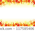 Red autumn leaves frame 117585406