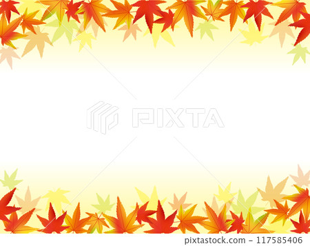 Red autumn leaves frame Red autumn leaves frame 117585406