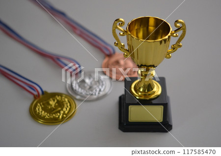 Medals and trophies 117585470