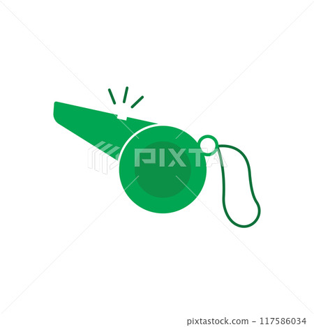 Whistle icon flat design Whistle icon flat design 117586034