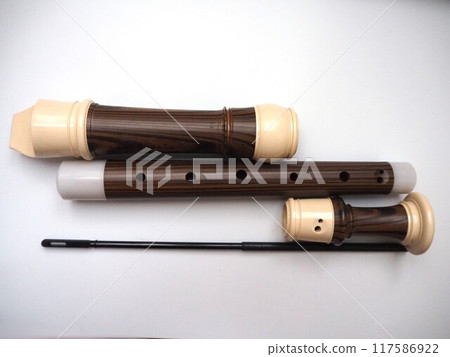 A photo of the alto recorder before assembly A photo of the alto recorder before assembly 117586922