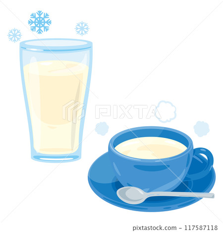 Hot milk and ice milk set 117587118