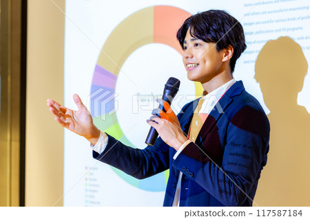 做演講的年輕人 圖片合作：WEEK Shibadaimon（Sun Frontier Fudousan） 117587184