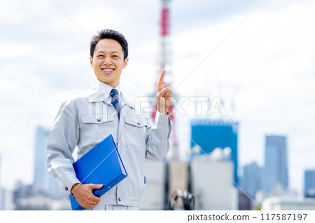 General contractor business male General contractor business male 117587197