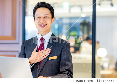 Hotel receptionist Male shooting cooperation: WEEK Shibadaimon (Sun Frontier Fudousan) 117587238