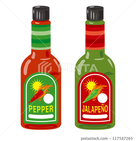 Bottled Tabasco and Jalapeño Sauce 117587265