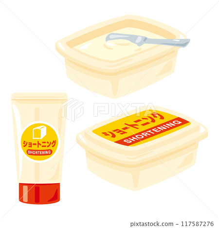 Commercially available shortening set Commercially available shortening set 117587276