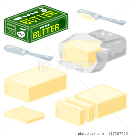 Vegetable butter set 117587423