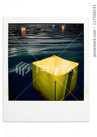 Gozan no Okuribi (fireworks on the five mountains) Torii-shaped floating lanterns, Polar style Gozan no Okuribi (fireworks on the five mountains) Torii-shaped floating lanterns, Polar style 117588241