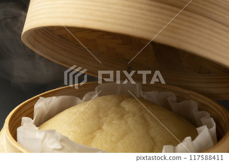 製作饅頭 用蒸籠蒸饅頭 117588411