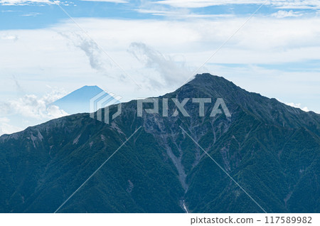 Scenery of the Southern Alps: Mount Kita and Mount Fuji Scenery of the Southern Alps: Mount Kita and Mount Fuji 117589982