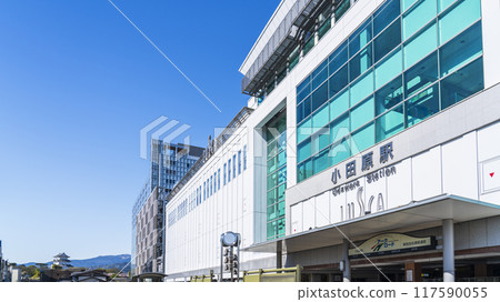 Cityscape in front of Odawara Station [Odawara City, Kanagawa Prefecture] 117590055
