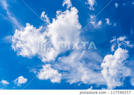 Cloudy summer blue sky Cloudy summer blue sky 117590257