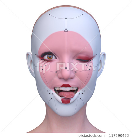 Close-up of a woman's face 117590453