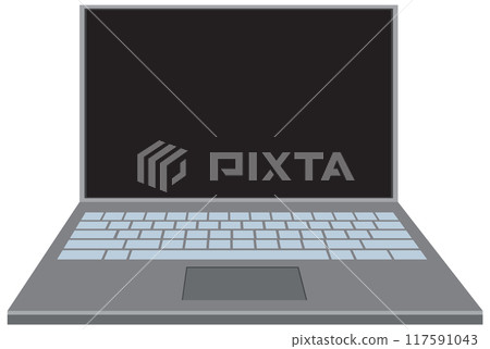Modern Laptop Illustration 117591043