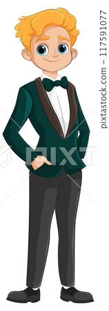 Young Man in Tuxedo Young Man in Tuxedo 117591077