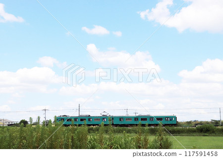 加古川線運行的列車(兵庫縣小野市) 加古川線運行的列車(兵庫縣小野市) 117591458