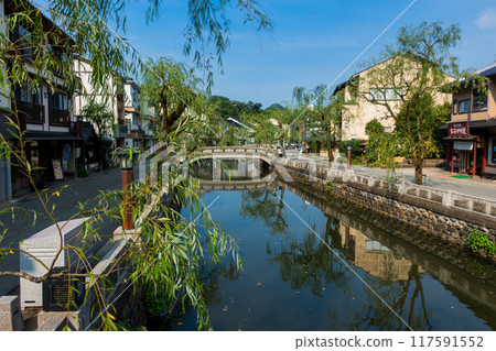 Kinosaki Onsen - View from Atago Bridge towards Yanagiyu Bridge (Kinosaki Onsen, Hyogo Prefecture) Kinosaki Onsen - View from Atago Bridge towards Yanagiyu Bridge (Kinosaki Onsen, Hyogo Prefecture) 117591552