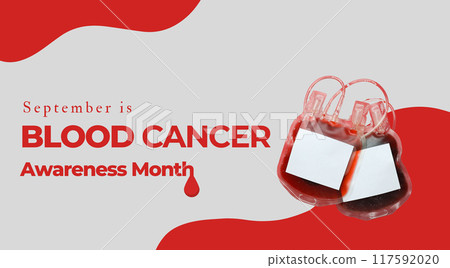 September, blood cancer awareness month, design on a light background. September, blood cancer awareness month, design on a light background. 117592020